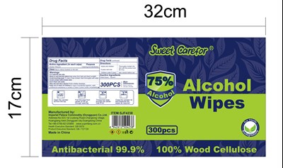 Label 300 Wipes Pail